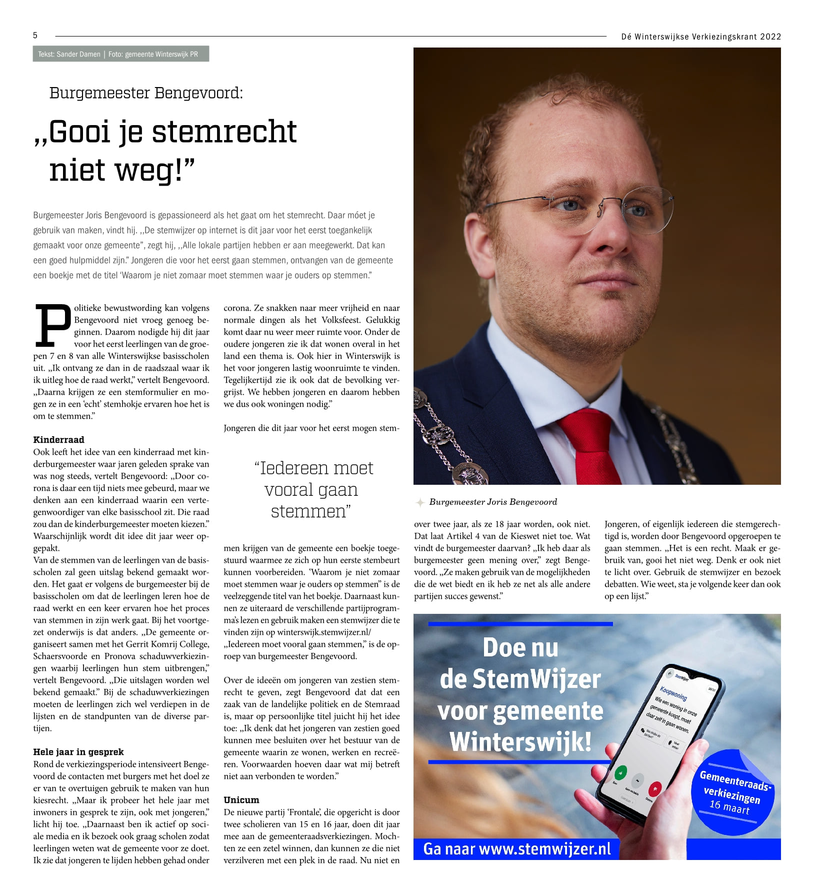 interview burgemeester Bengevoord